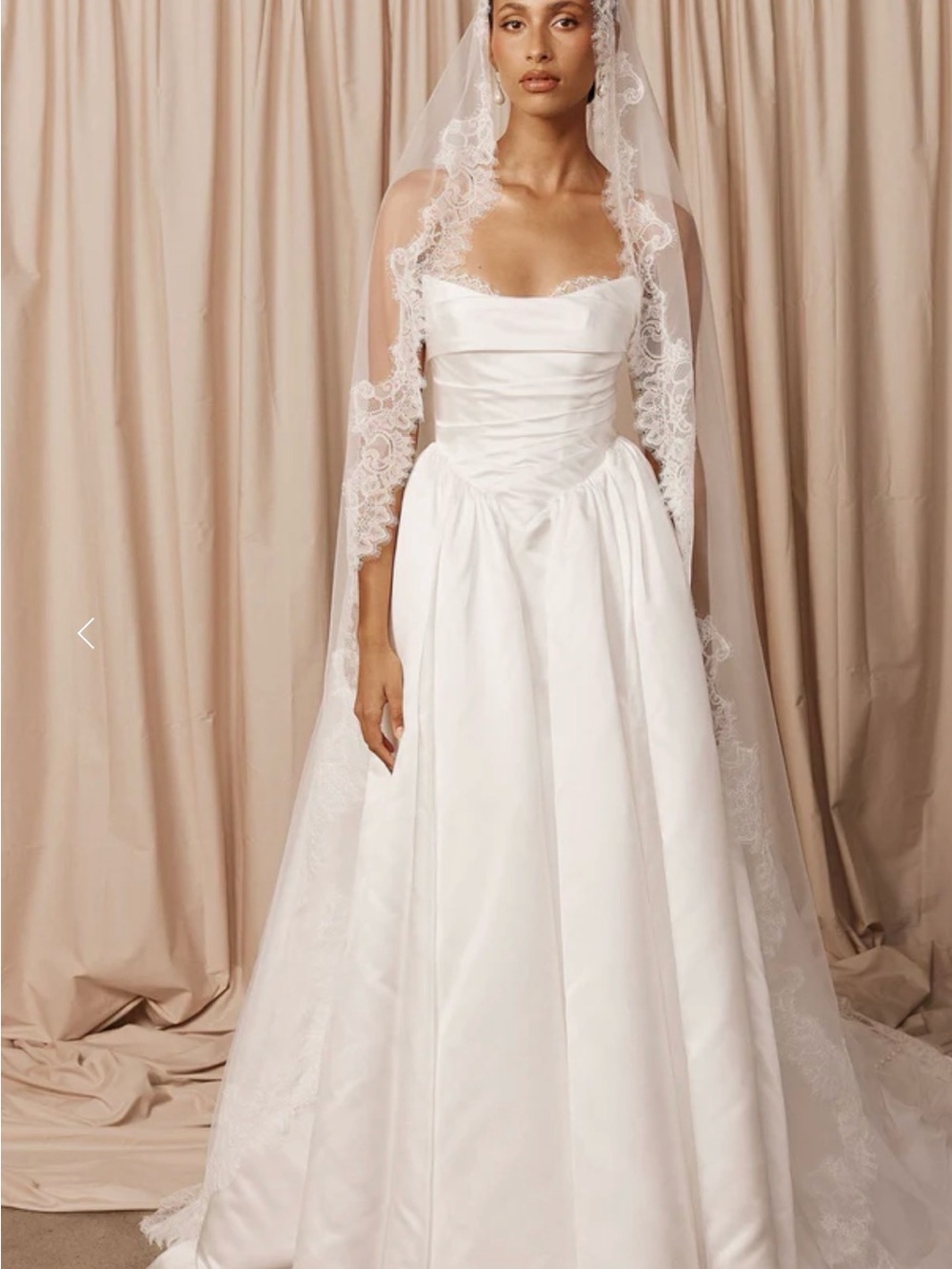 Grace Loves Lace Vittoria GORGEOUS Strapless Drop Waist Ball Gown Wedding Dress